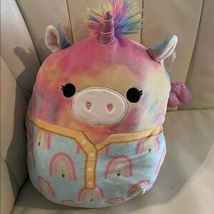 Squishmallows Pink and Blue Unicorn Plush
